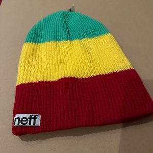 Neff Knit Beanie with Rasta Colors